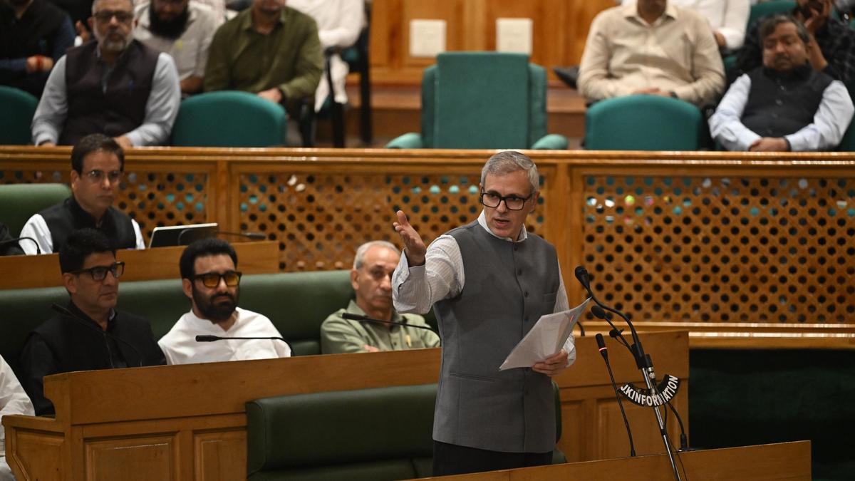 J&K Assembly Debates Omar Abdullah’s Statehood Resolution Amid BJP Opposition and Proposed Amendments