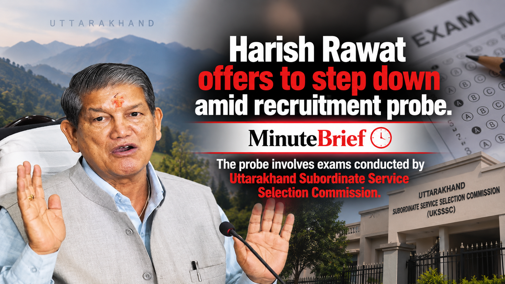 Harish Rawat offers to step down amid recruitment probe