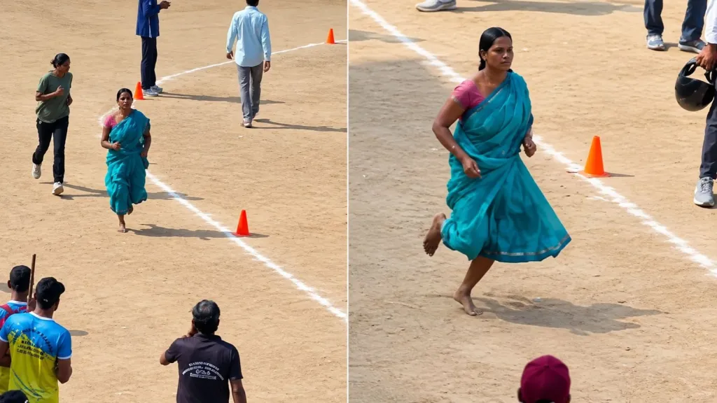 Barefoot & in a Saree: Jharkhand Widow Clocking 1,600m in Under 8 Mins Wins Hearts