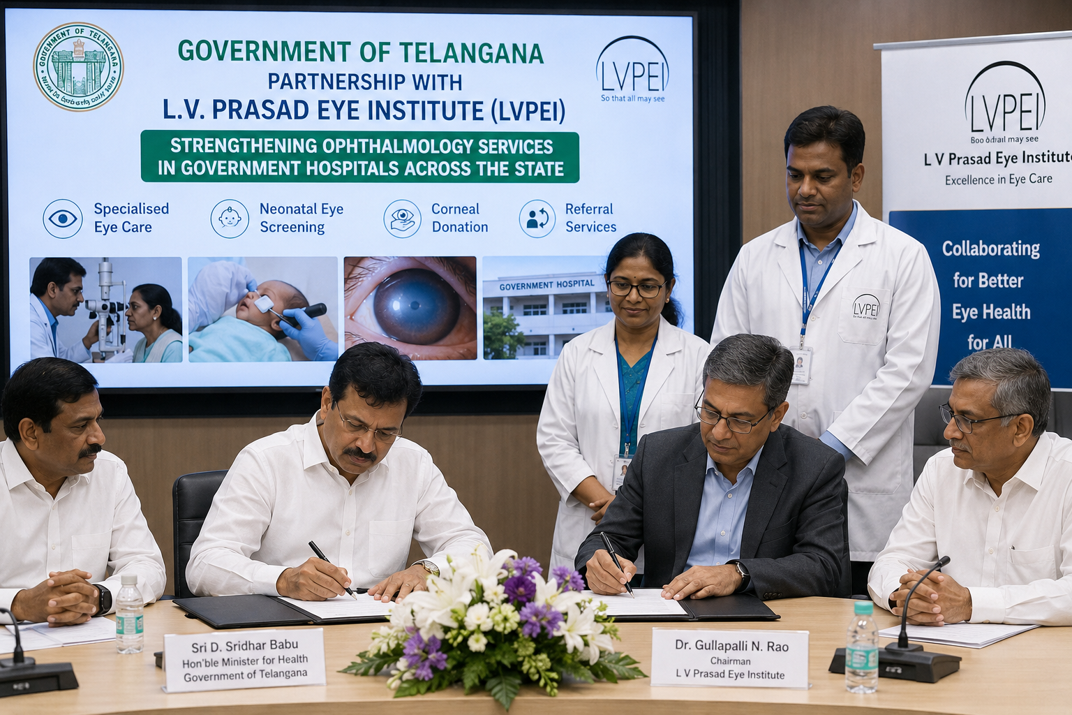 Telangana Teams Up with LVPEI to Boost Public Ophthalmology Services