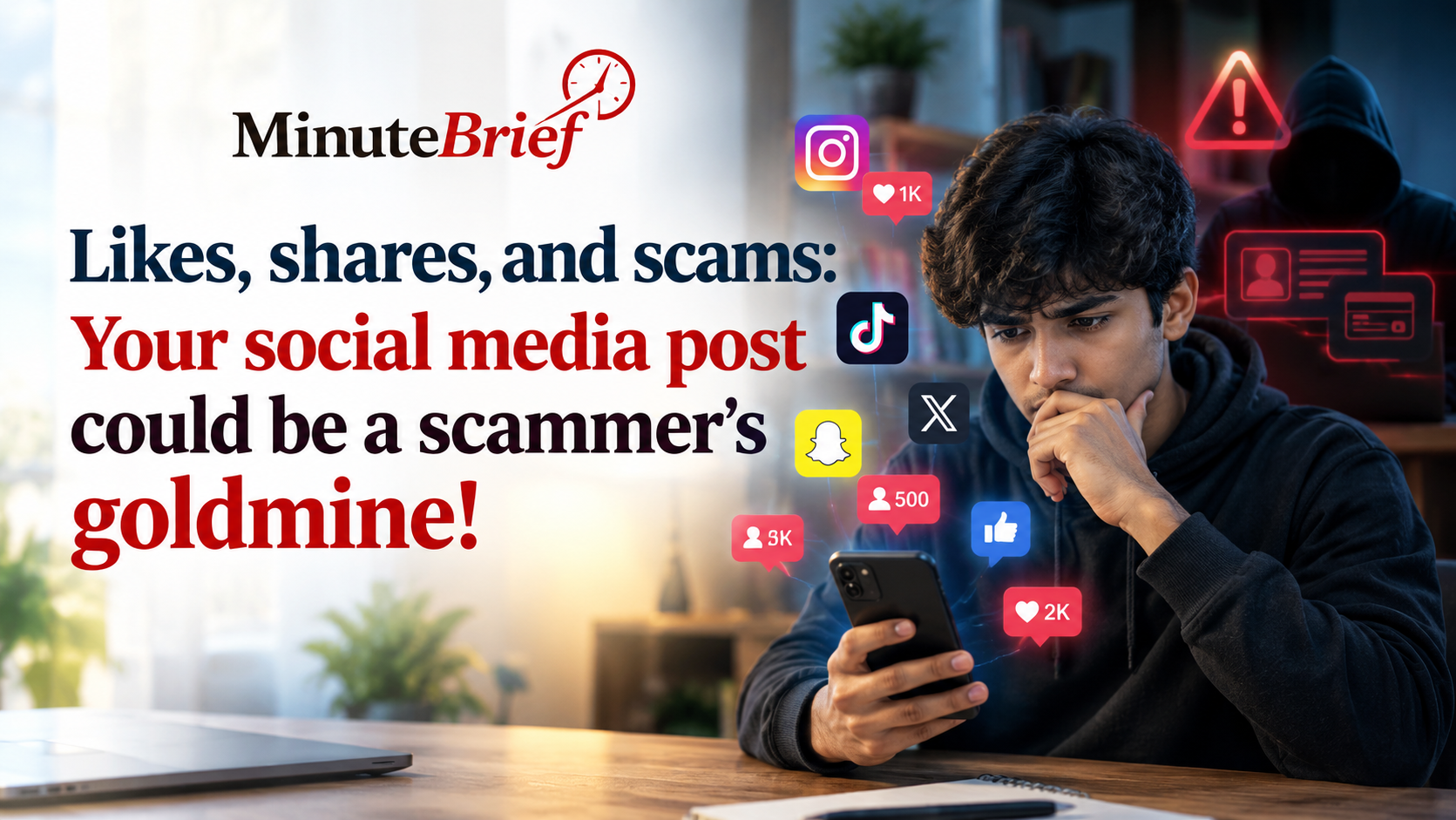 Likes, Shares & Scams: Your Social Media Post Could Be a Scammer's Goldmine!