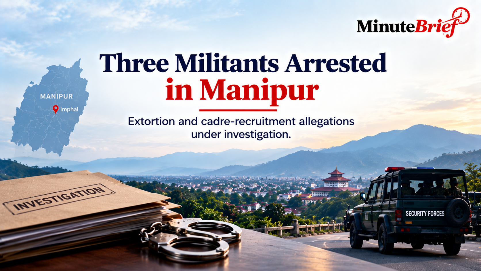 Authorities Arrest Three for Extortion and Recruitment in Manipur