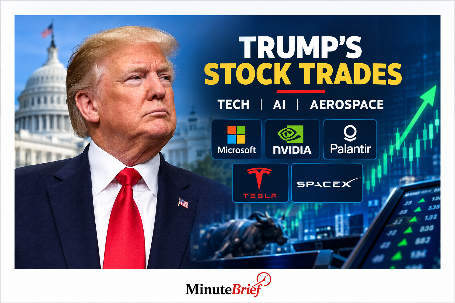Trump reveals millions in big tech and AI share deals