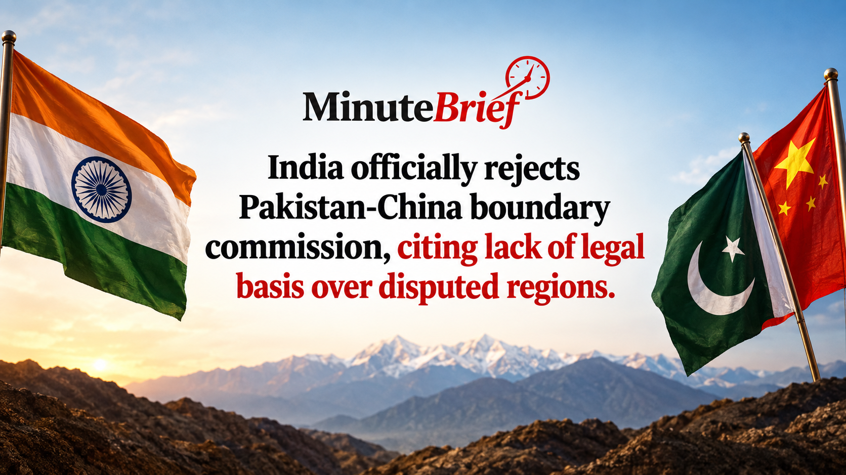 India Rejects Pakistan-China Joint Boundary Commission, Affirms Sovereignty Over Jammu Kashmir Ladakh