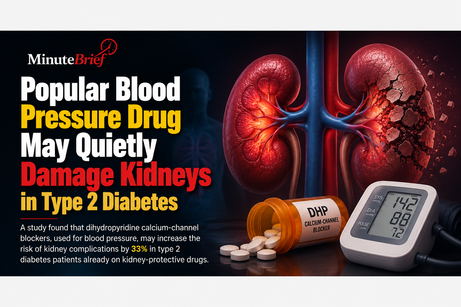 Popular Blood Pressure Drug May Quietly Damage Kidneys in Type 2 Diabetes