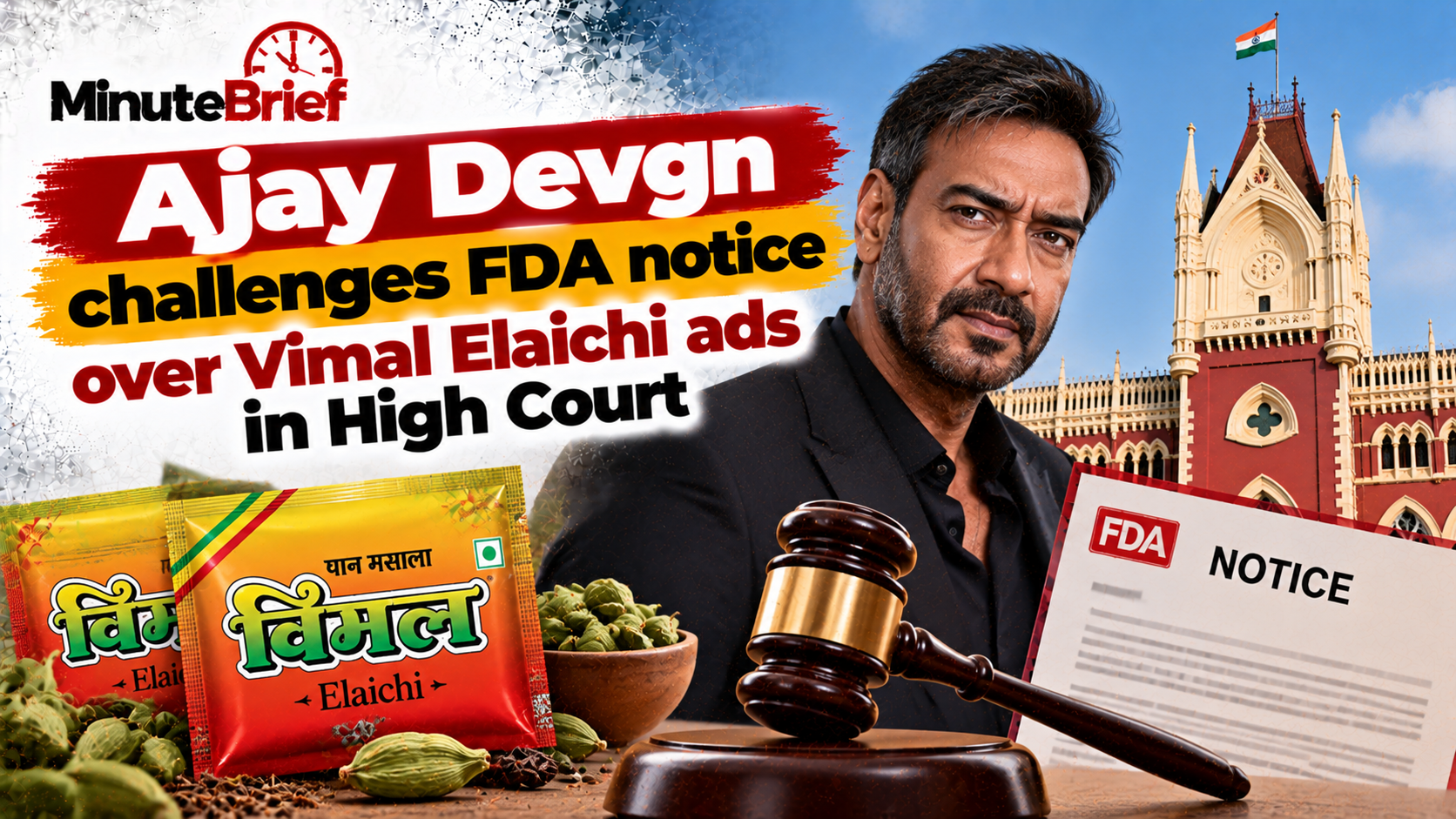 Ajay Devgn challenges FDA notice over Vimal Elaichi ads in High Court