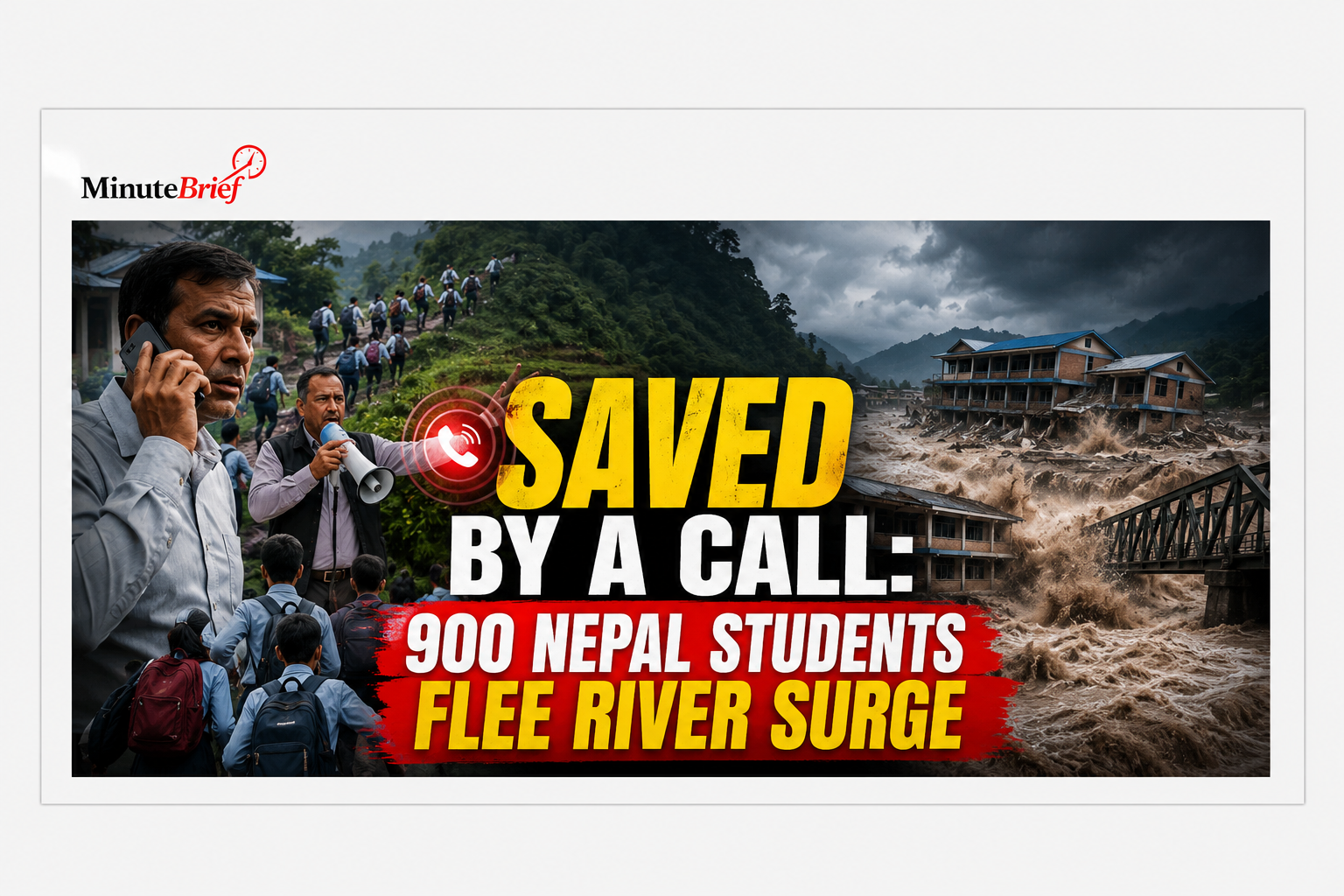 Saved by a Call: 900 Nepal Students Flee River Surge
