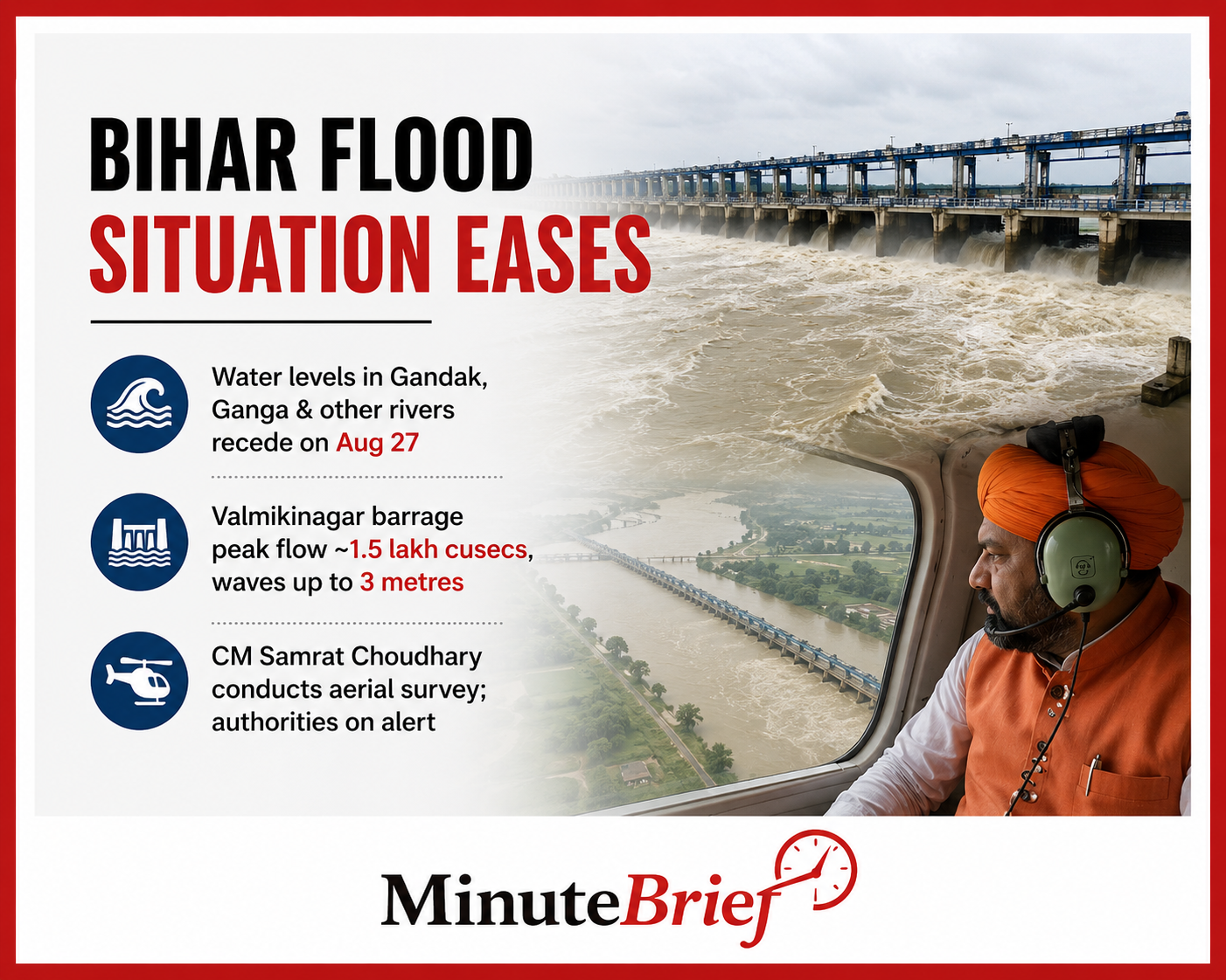 Bihar Rivers See Subsiding Water Levels After Nepal Floods