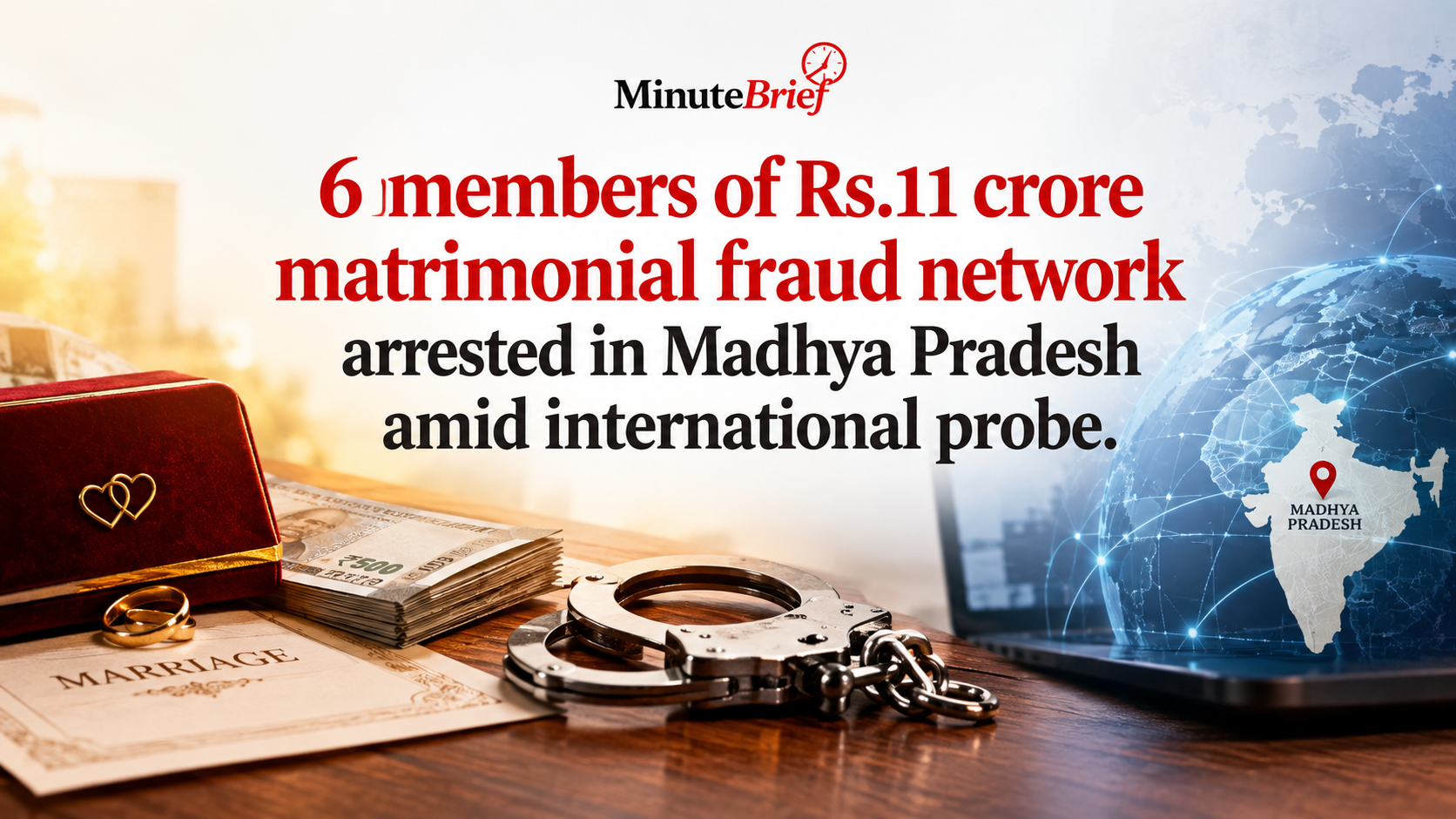 Rs 11 Crore Matrimonial Fraud Racket with Suspected Foreign Tie-Ups Uncovered, 6 Held in Madhya Pradesh