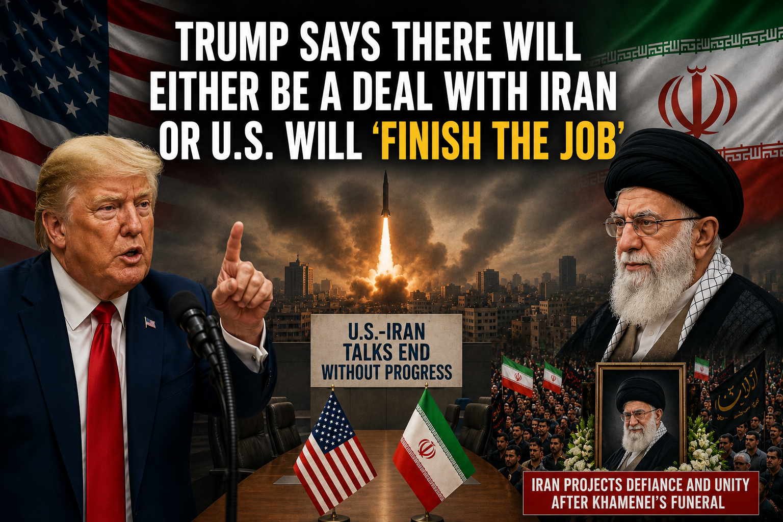 Trump warns of decisive action if US-Iran deal fails