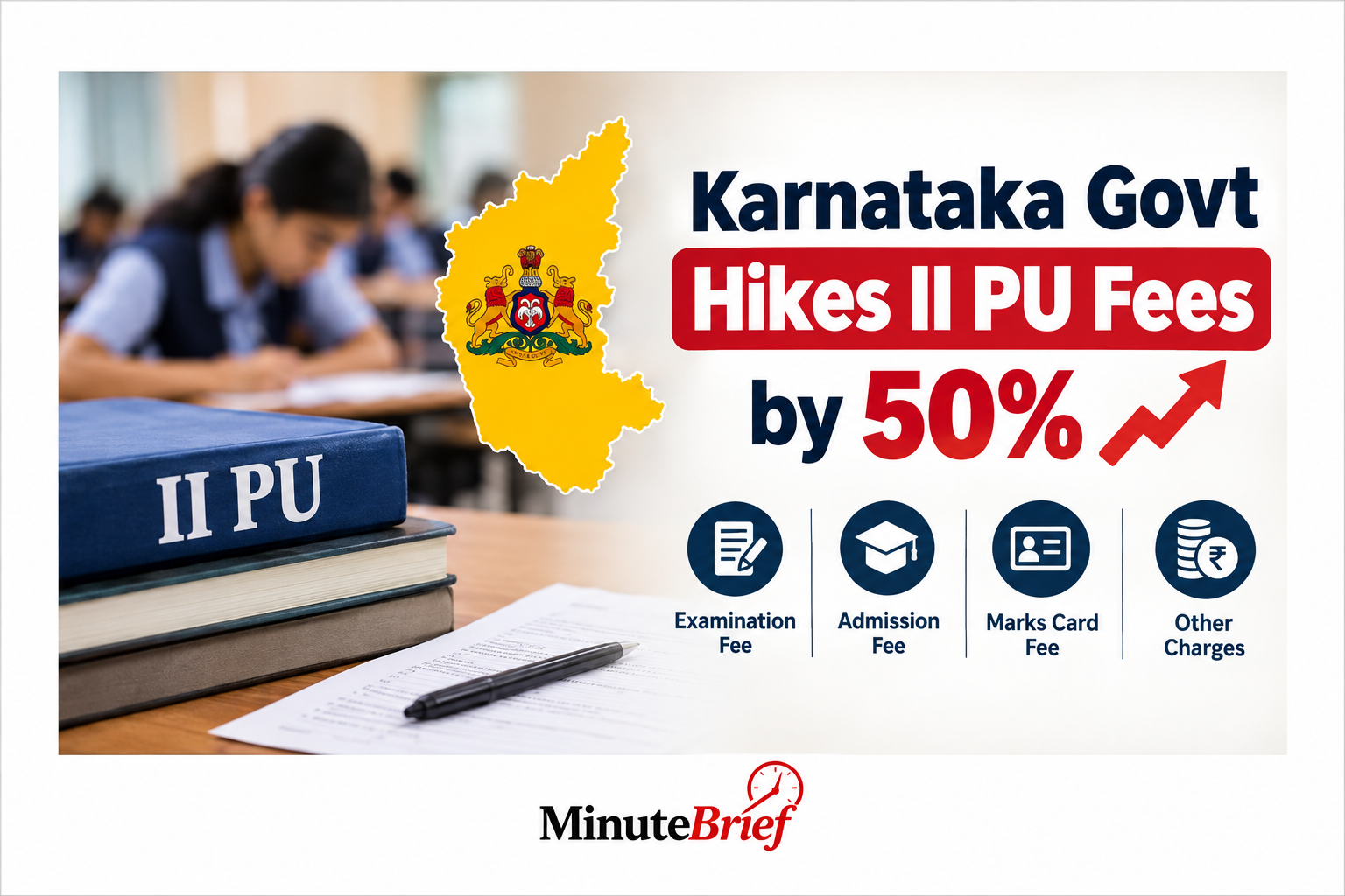 Karnataka hikes II PU exam and marks card fees by 50%