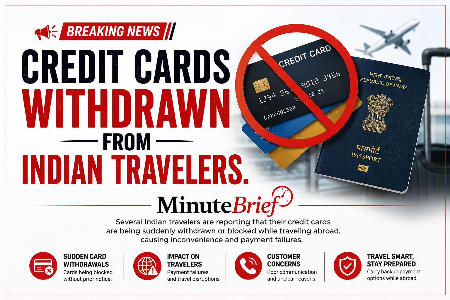 Global Banks Withdrawed Credit Cards from Indian Travellers