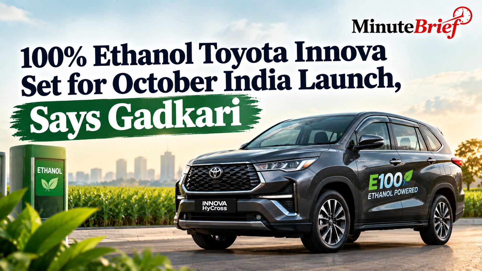 100% Ethanol-Powered Toyota Innova Set for India Launch in October, Says Union Minister Nitin Gadkari