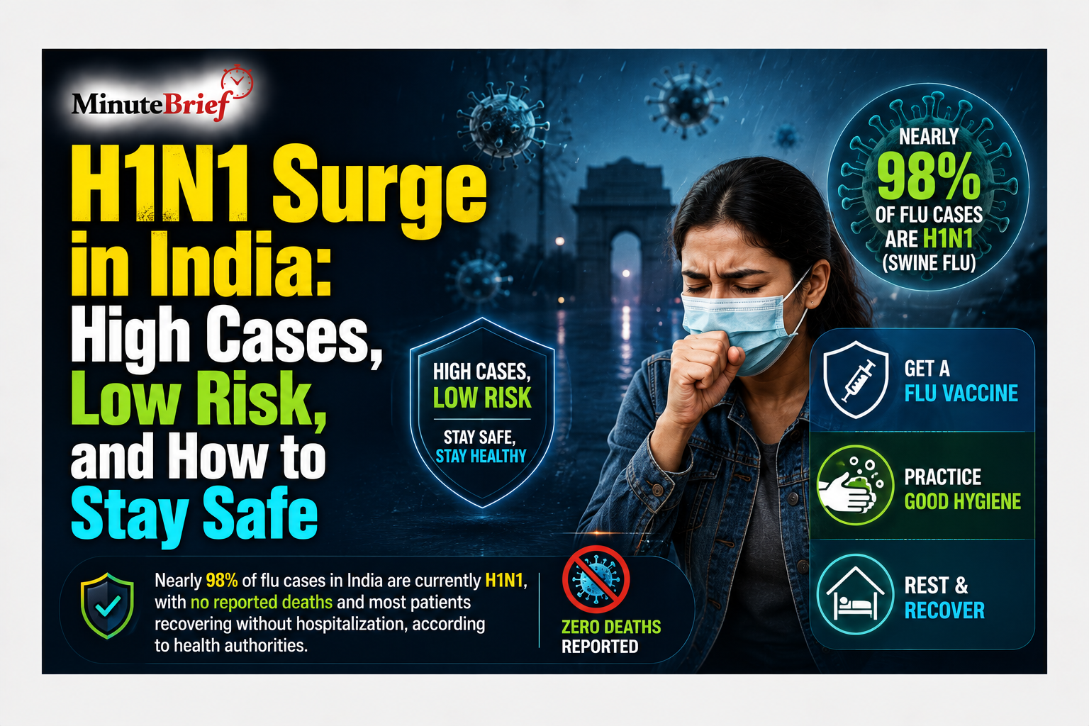 H1N1 Surge in India: High Cases, Low Risk, and How to Stay Safe