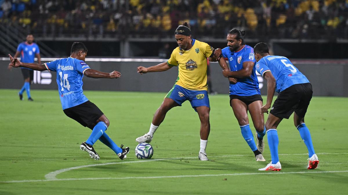 Brazil Legends Edge Past Indian All Stars in Thrilling 4-3 Match