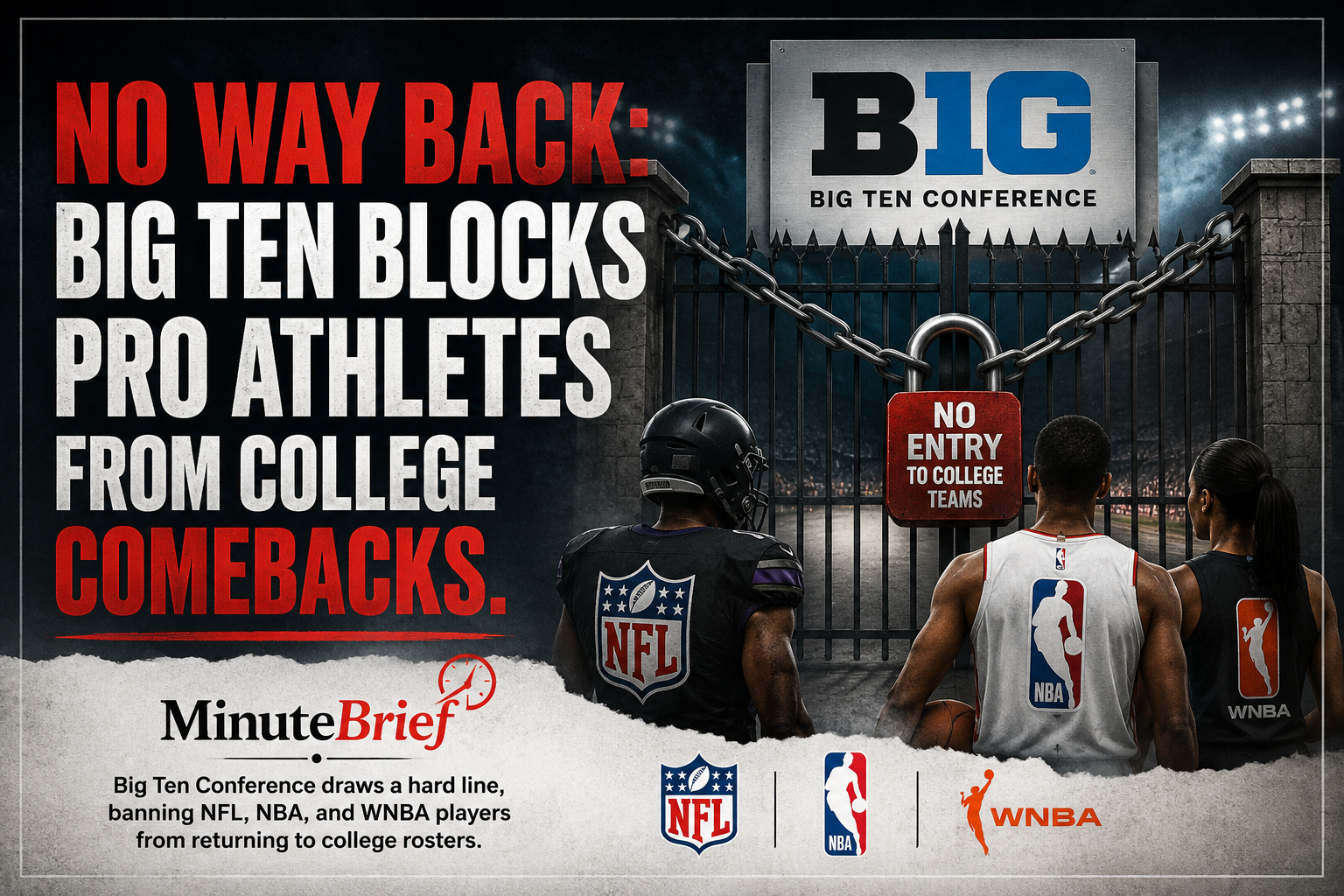 No Way Back: The Big Ten Blocks Pro Athletes From college Comebacks