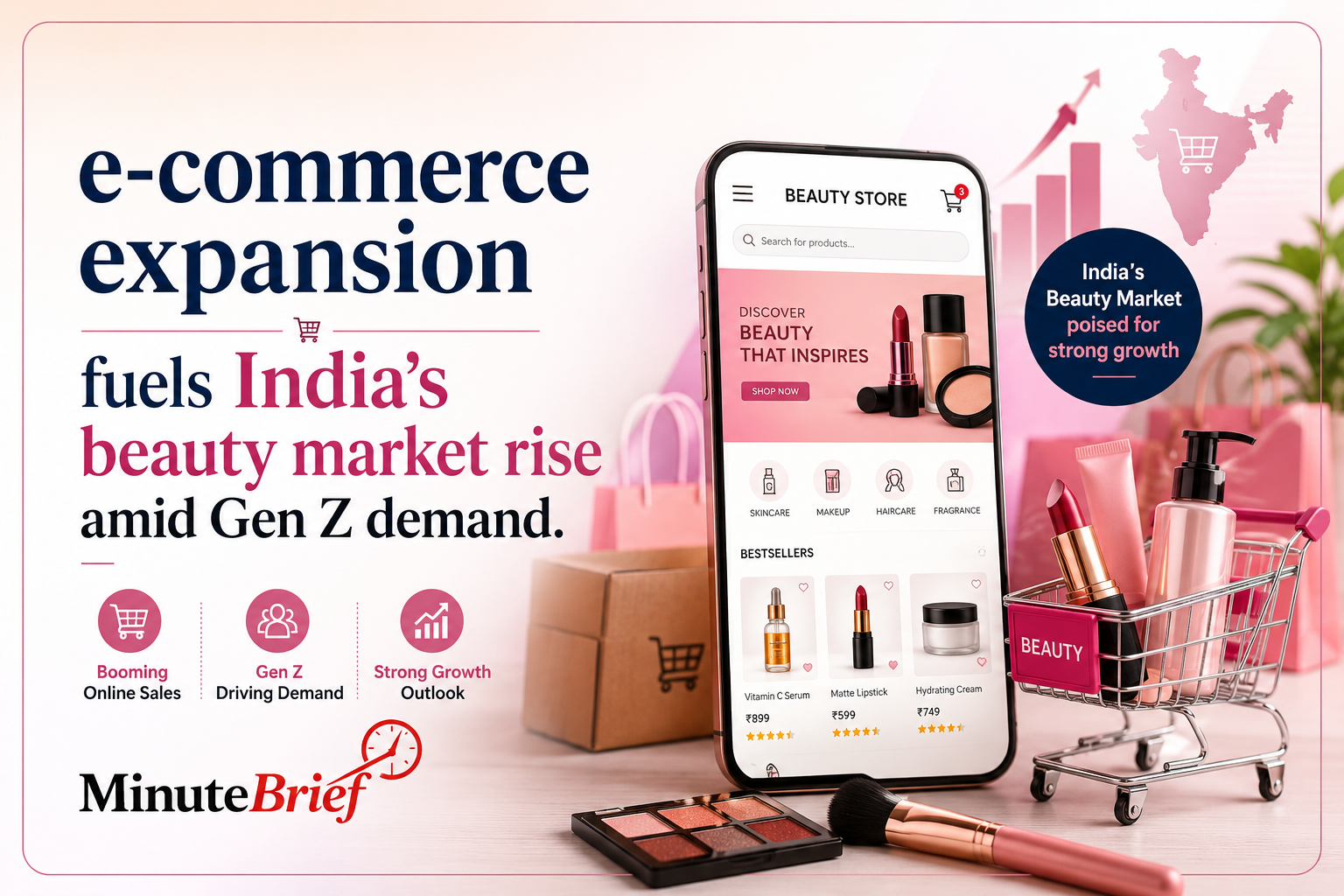 Rapid Growth in Indian Beauty Industry Fueled by Gen Z, Rising E-Commerce Platforms