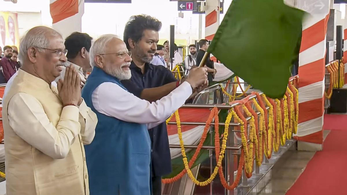 PM Modi Visits Chennai as CM Vijay Unveils ₹13,000-Crore Projects