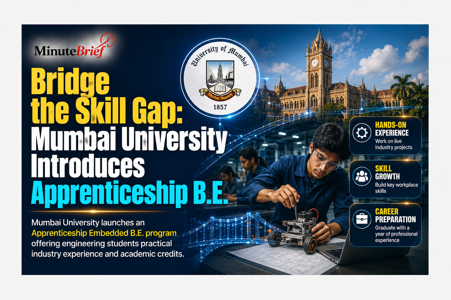 Bridge the Skill Gap: Mumbai University Introduces Apprenticeship B.E.