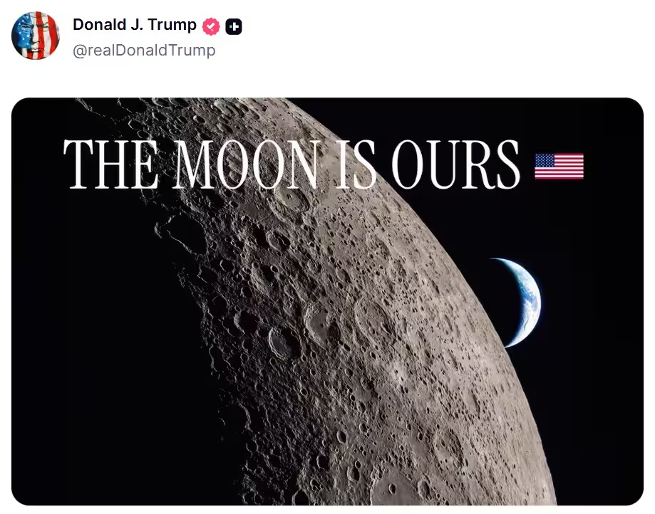 Trump Claims US Ownership of the Moon