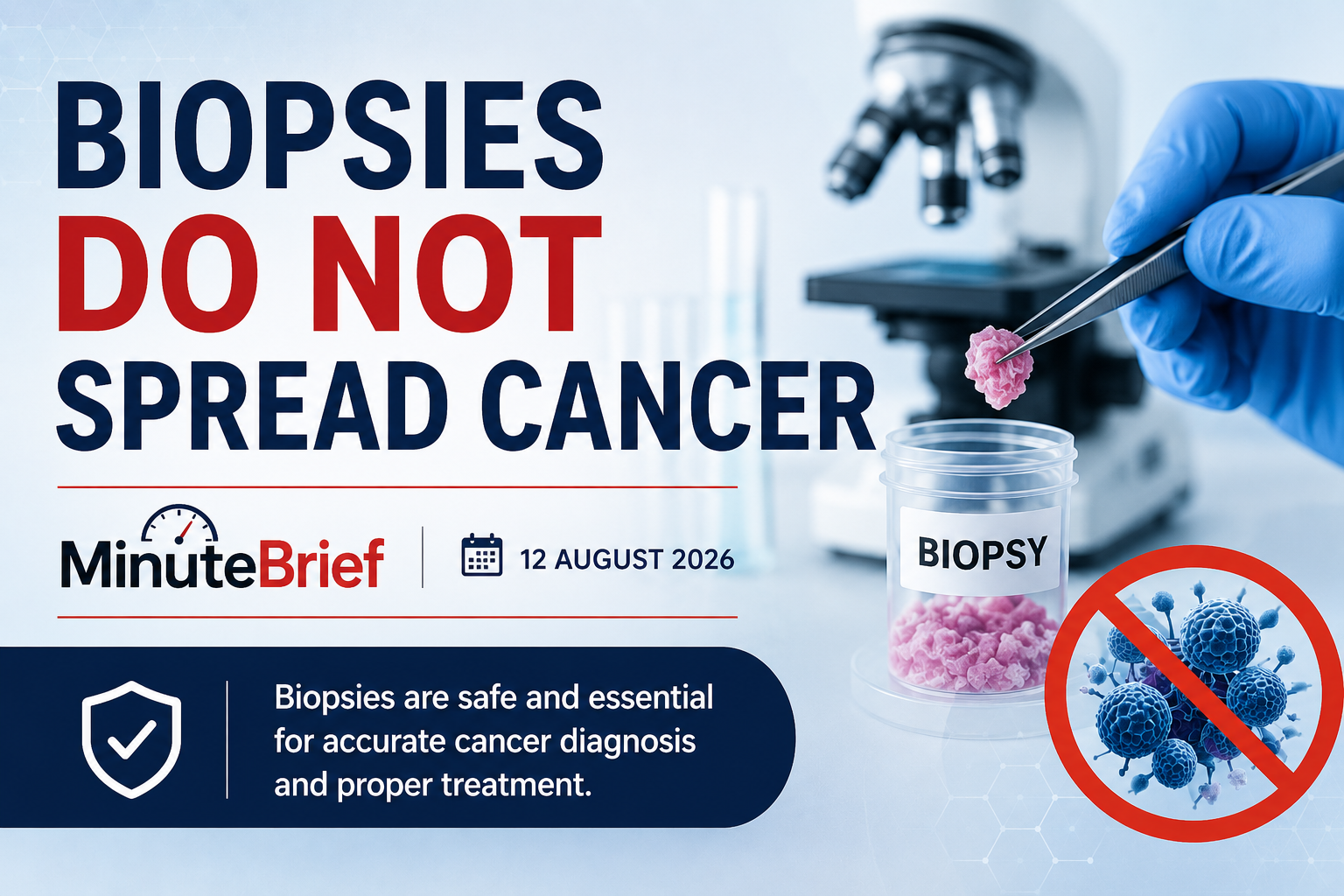 Myth debunked: Biopsies do not contribute to cancer spreading