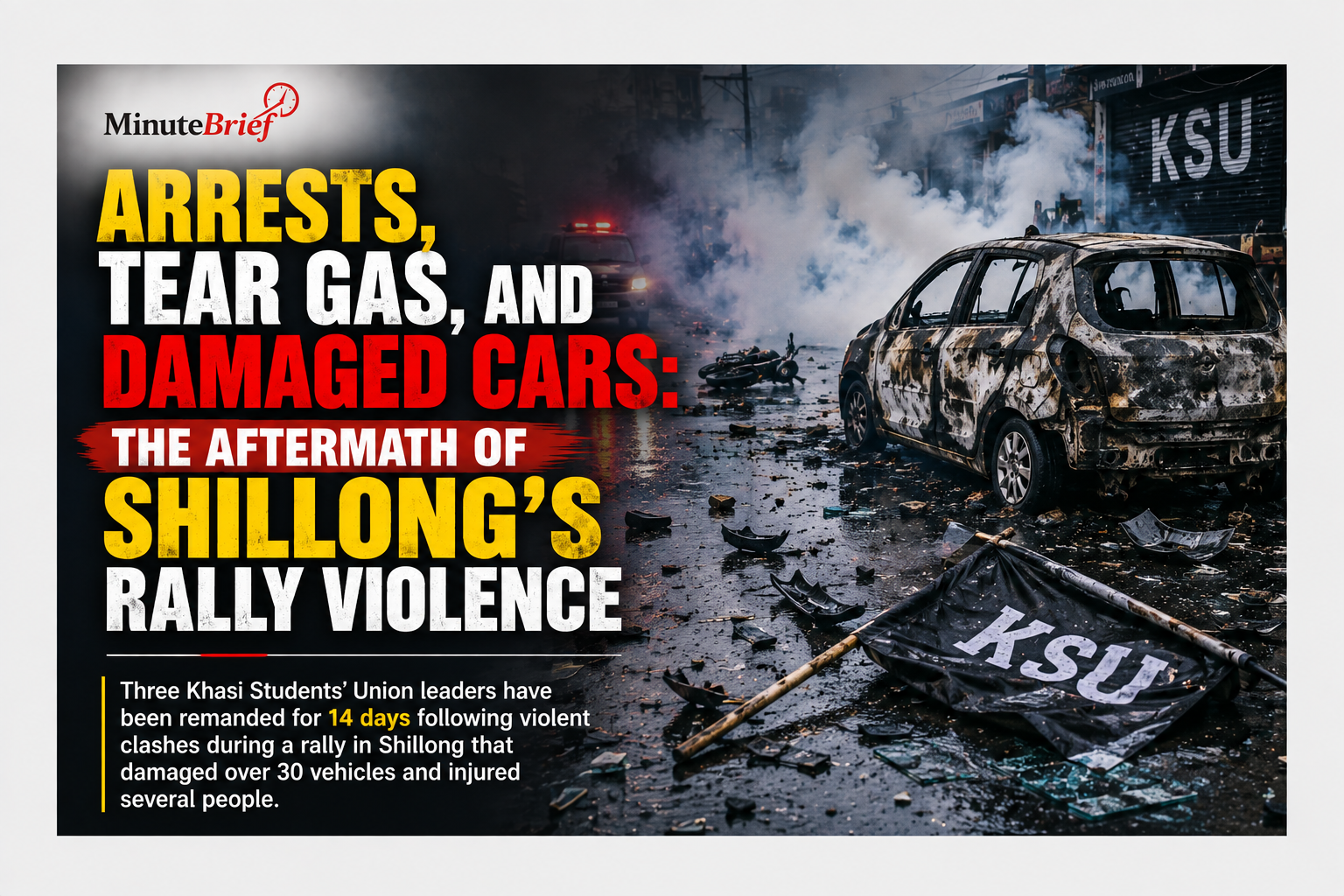 Arrests, Tear Gas, and Damaged Cars: The Aftermath of Shillong’s Rally Violence