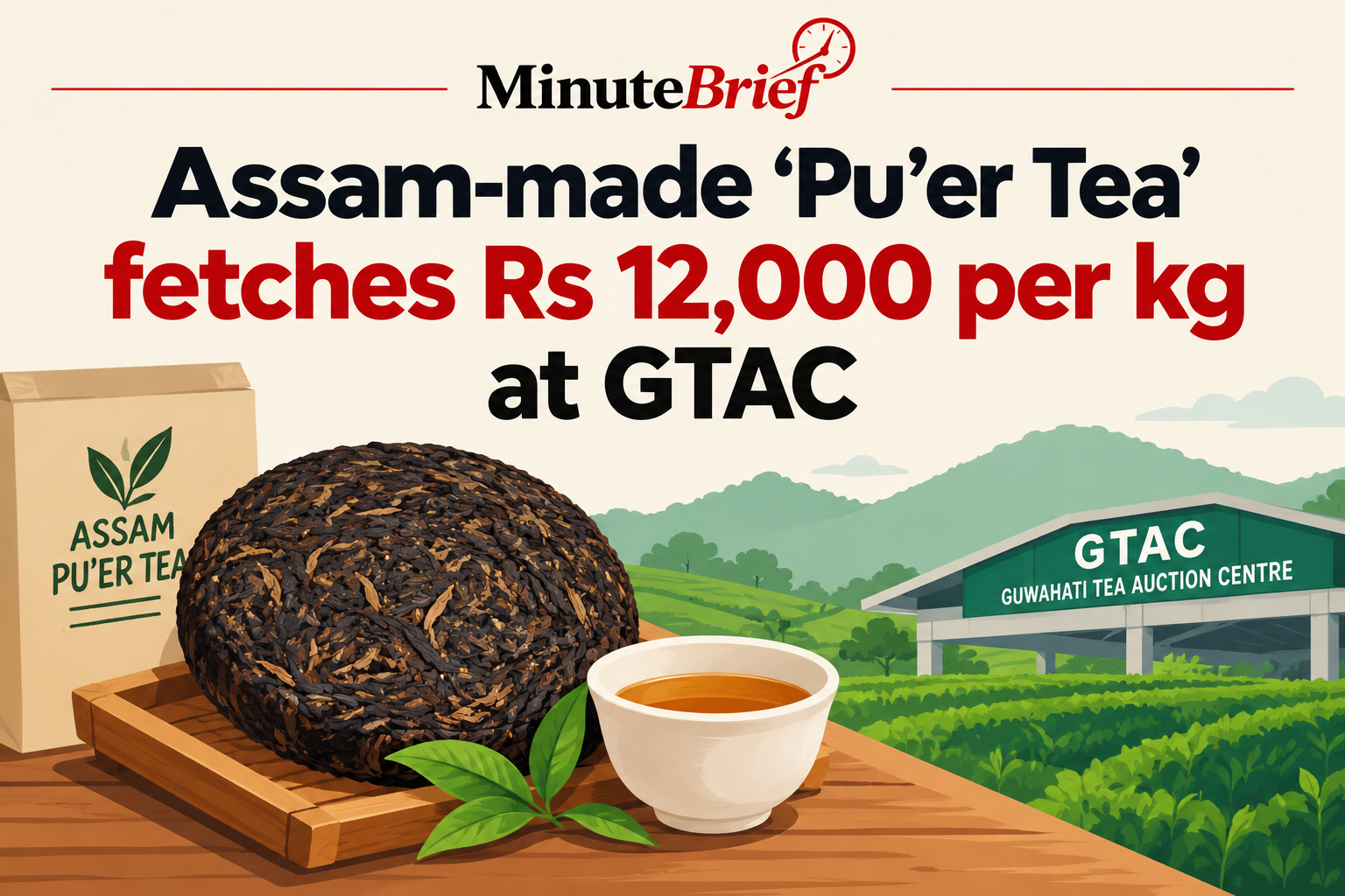 Assam-made ‘Pu’er Tea’ fetches Rs 12,000 per kg at GTAC