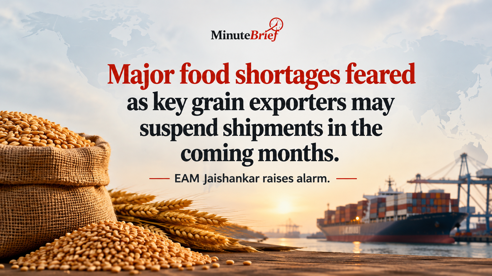 Impending Grain Shipment Suspensions from Major Exporters Could Spark International Food Shortage Crisis in Coming Months