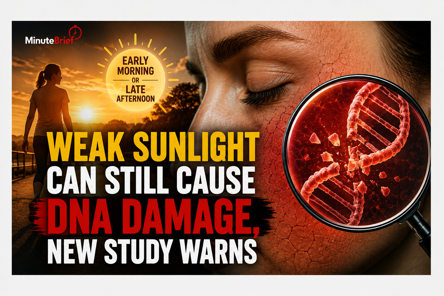 Weak Sunlight Can Still Cause DNA Damage, New Study Warns
