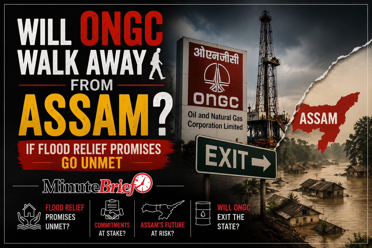ONGC Threatens Assam Exit? Flood Relief Commitments Put to the Test
