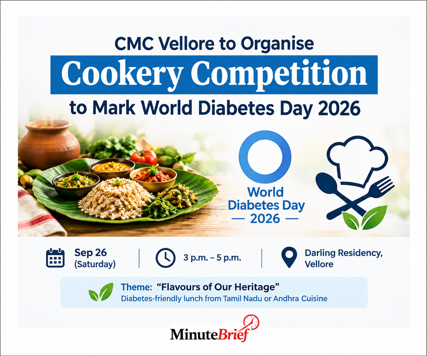 CMC to organise cookery competition for World Diabetes Day