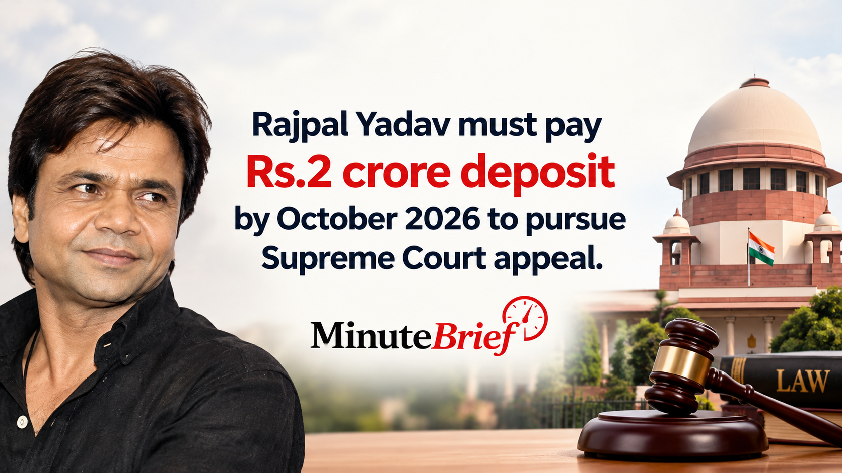 Supreme Court Conditions Actor Rajpal Yadav’s Appeal On ₹2 Crore Deposit Amid ₹5 Crore Debt Case
