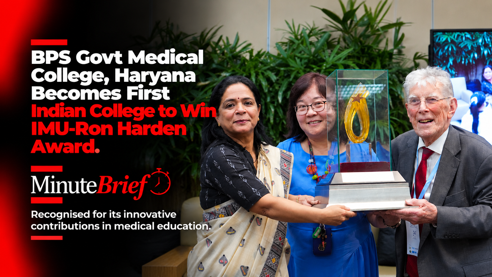 Haryana’s BPS Medical College wins international innovation award