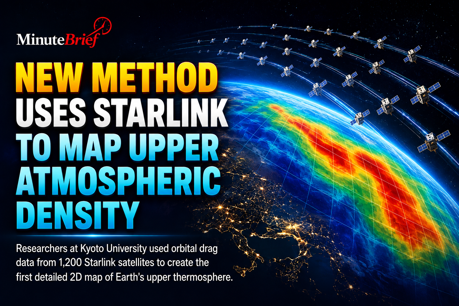 New Method Uses Starlink to Map Upper Atmospheric Density