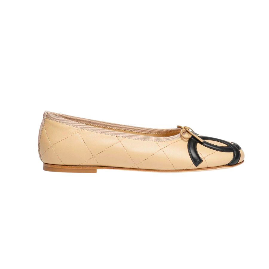 Chanel Quilted Leather Ballet Flat