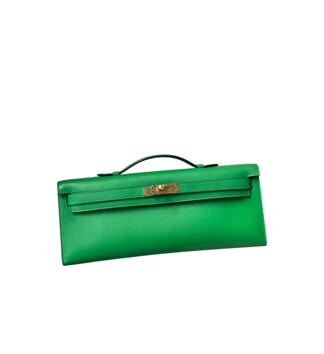 Hermès Kelly Cut Clutch – Vert Comics Swift