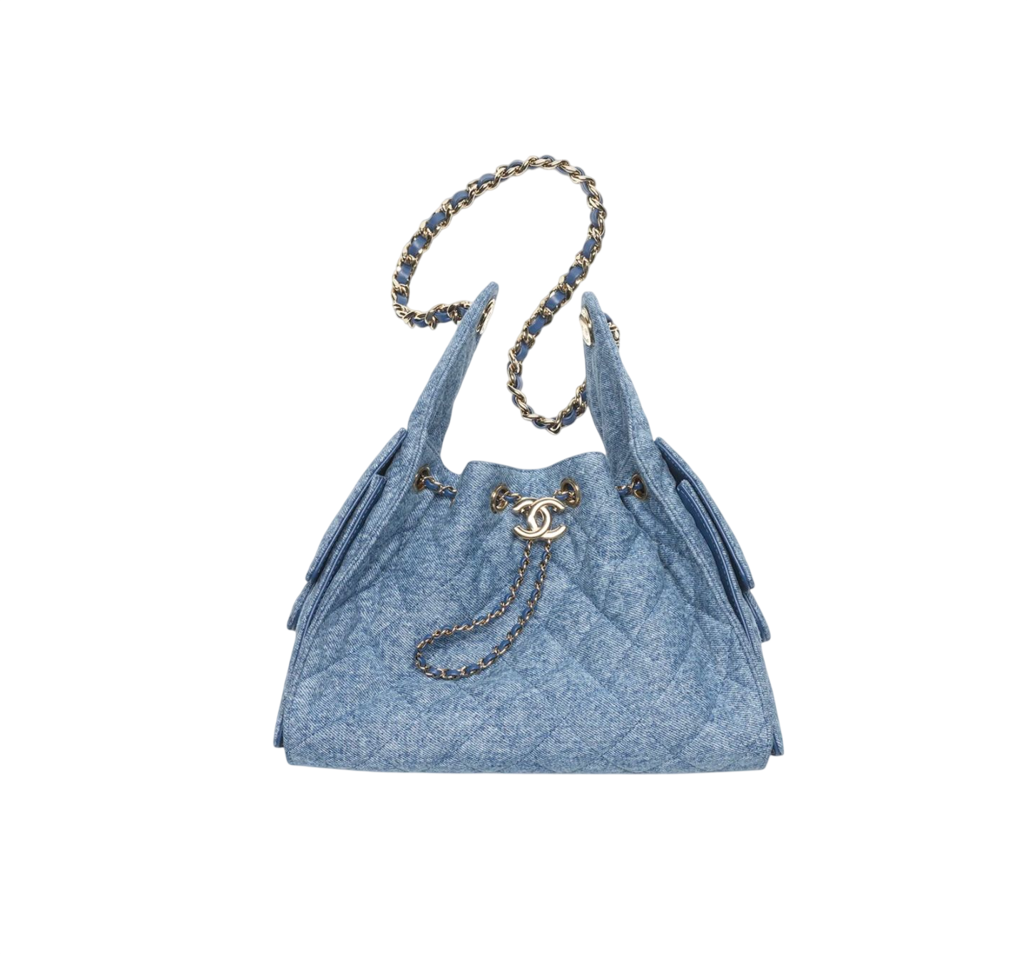 Chanel Drawstring Bucket Bag – Blue Denim