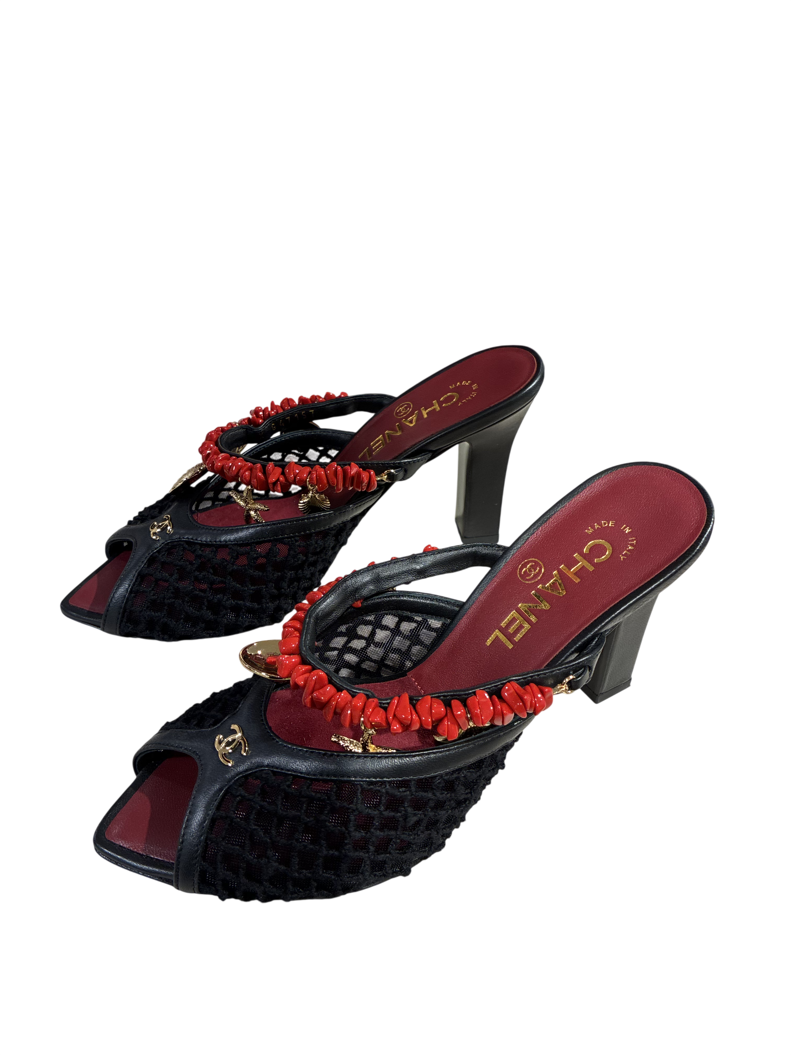 Chanel CHANEL Coco Beach 2026 Chain Mesh Mules