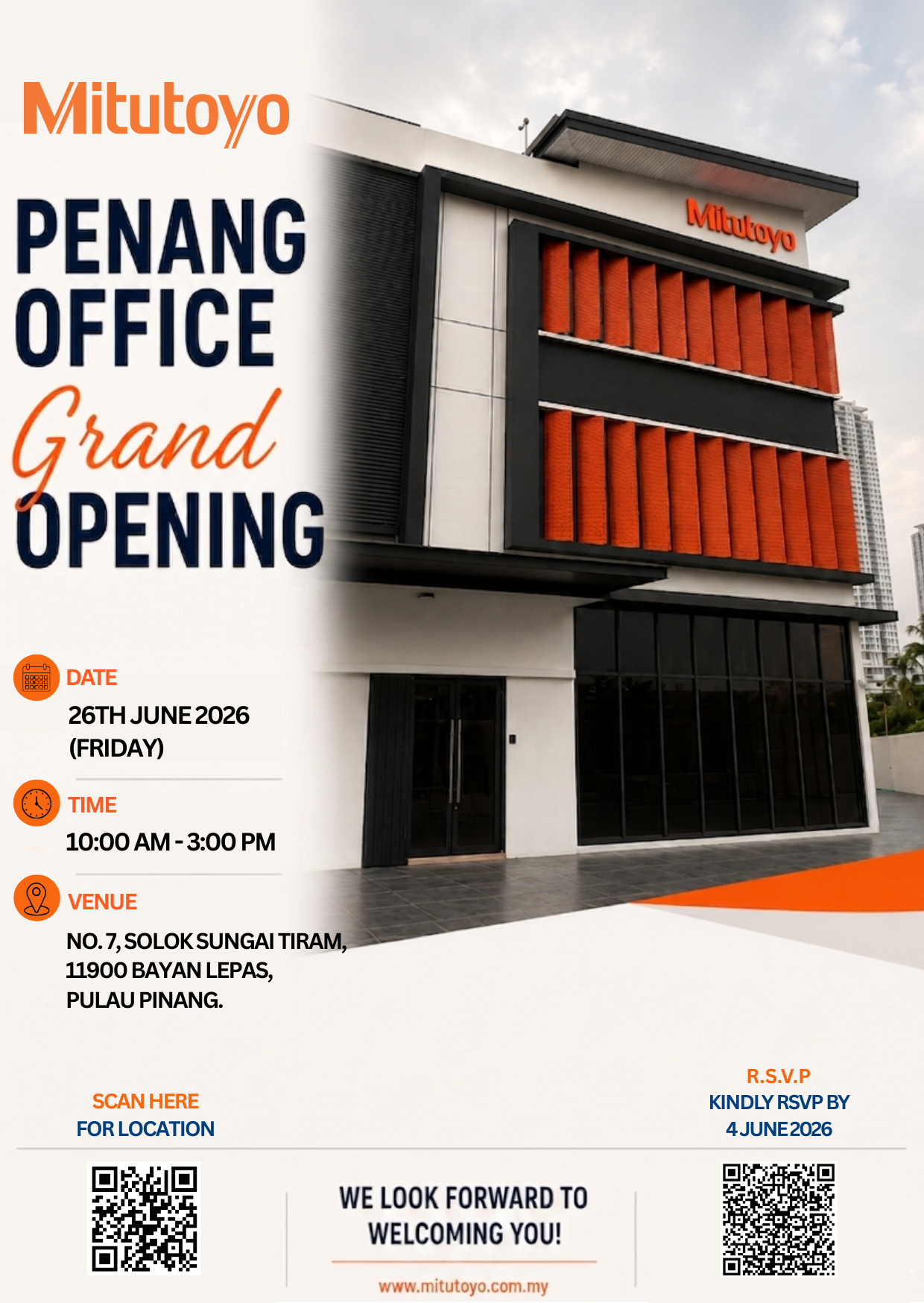 Penang Office Grand Opening Invitation
