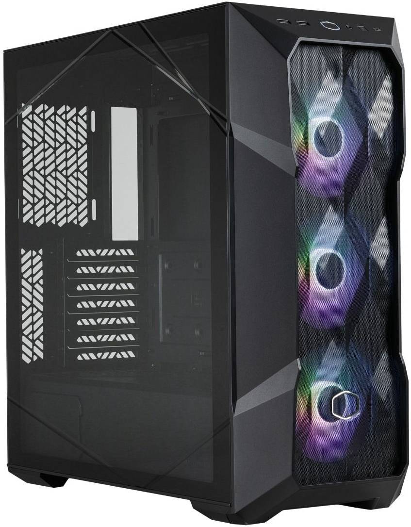 Cooler Master MASTERBOX TD500 Mesh V2 Mid Tower Gaming PC Case, FineMesh Front Panel, TG Side Panel, 3x CF120 ARGB Fans & Up to 360mm Radiator, USB 3.2 Gen 2 Type C, Black | TD500V2-KGNN-S00 thumbnail 2