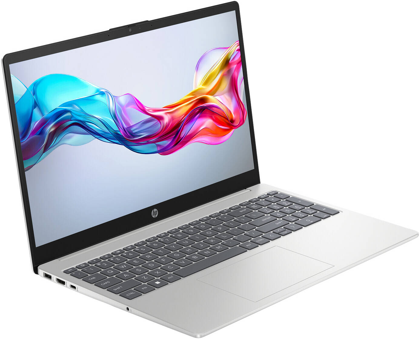HP 15-fd0558nia Laptop, 15.6" Full HD Display, Intel Core i7-1355U Processor, 8GB RAM, 512GB SSD, Intel Iris X Graphics, No OS, English Keyboard, Natural Silver | BL8P8EABH5 thumbnail 2