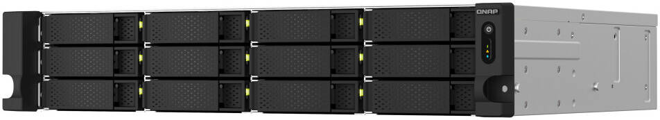 Qnap TS-1264U-RP-8G NAS Server, 2U Rackmount, Intel Celeron N5095, 8GB DDR4 Memory, 4GB Flash Memory, 12x 3.5" SATA 6Gb/s, 3Gb/s Drive Bay, Intel UHD Graphics | TS-1264U-RP-8G thumbnail 3