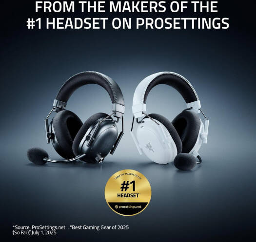 Razer BlackShark V3 Pro Gaming Headset, HyperSpeed Wireless Gen 2, Hybrid ANC, Detachable Razer HyperClear Full Band 12mm Mic, Unidirectional, PC, Black | RZ04-05400100-R3U1/RZ04-05400100-R3M1 thumbnail 5