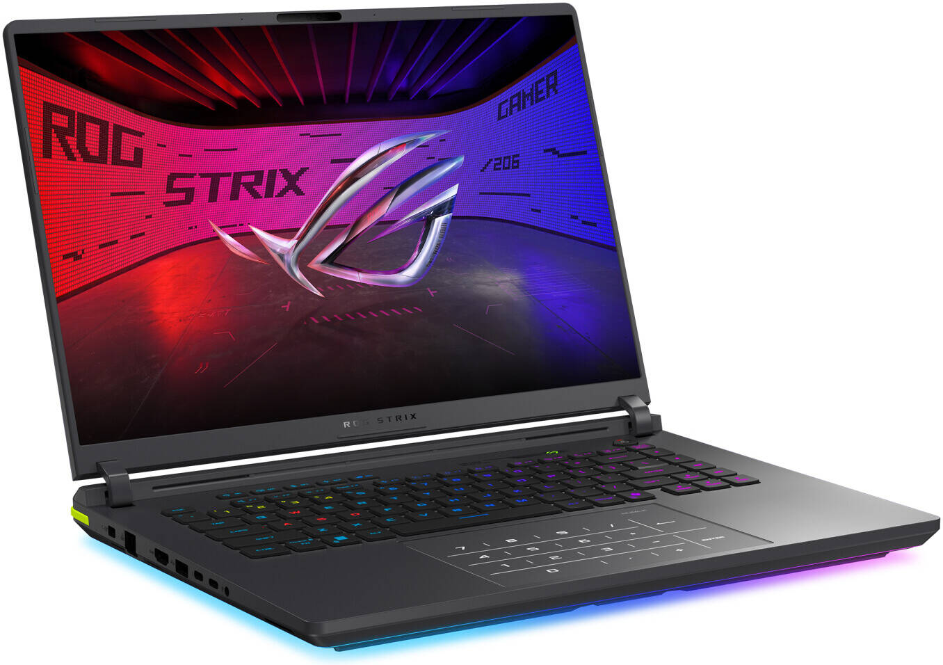 ASUS ROG Strix G16 G615LM Gaming Laptop, 16" WQXGA IPS 240Hz Display, Intel Core Ultra 7 255HX, 16GB RAM, 1TB SSD, RTX 5060 8GB GDDR7 GPU, English-Arabic K/B, Win11, Eclipse Gray | 90NR0LJ1-M004S0 thumbnail 3