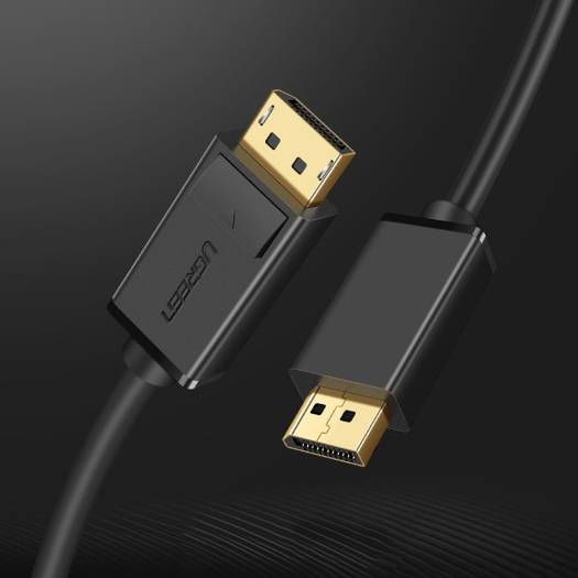 UGREEN Display Port to Display Port, 4K 60 Hz Resolution, 21.6Gbit/s Data Transfer Speed, Gold-Plated Connector, ABS Cable Material, 1.5 Meters Cable Length, Black | 10245 thumbnail 2