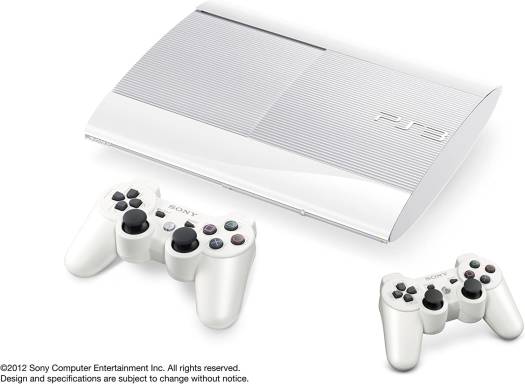 SONY PlayStation 3 Console, 500 GB, Ultra Slim with 2 Controller, White | CECH-4003C LW thumbnail 3