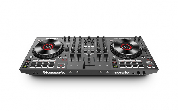 Numark NS4FX 4 Channel Serato DJ Controller with Jog-Wheel Displays, Dual Mic Inputs, Balanced XLR Outs Pro Features, Mid-Range Price, Serato DJ Lite Included, Black | NS4FX thumbnail 4