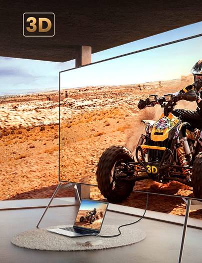 UGREEN HDMI to HDMI Video Cable, 4K@60Hz UHD Resolution, 18Gbps Data Transfer Rate, Multiple Mode, HDMI ARC Cable, Premium Certified, 1.5M Cable Length, Black | 40409 thumbnail 5