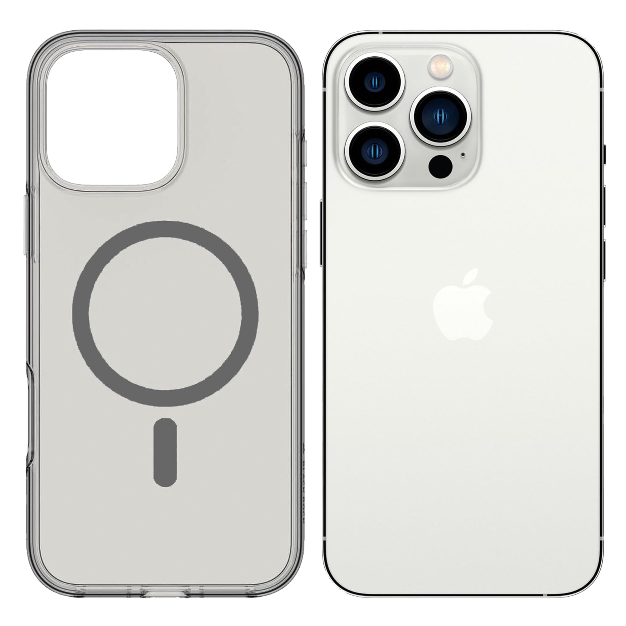 AZTECH Magnetic Case for iPhone 13 Pro 6.1-Inch, Compatible with MagSafe, Translucent Matte Back Camera Lens Full Protection Slim Shockproof Phone Cover - Image 1