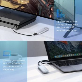 Ugreen M.2 Portable Sata SSD USB 3.0 Enclosure, 10Gbps | 60530 thumbnail 5